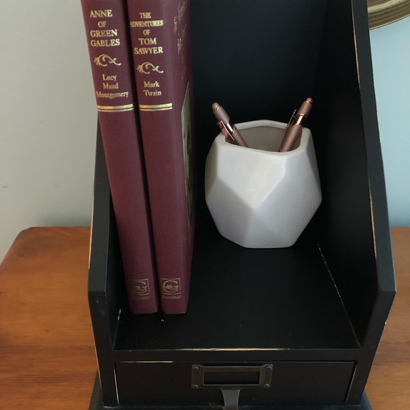 EUC Black (w/slight distress) Office Organizer - Picture 2 of 12